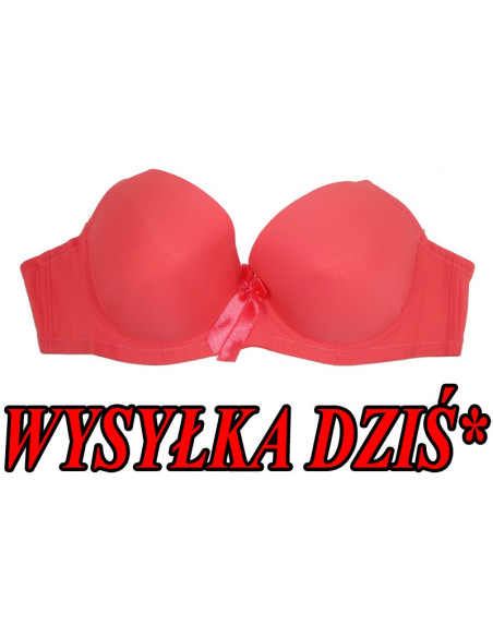 PAPRASTA KORALINĖ LIEMENĖLĖ SU PAMINKŠTINIMAIS - 1