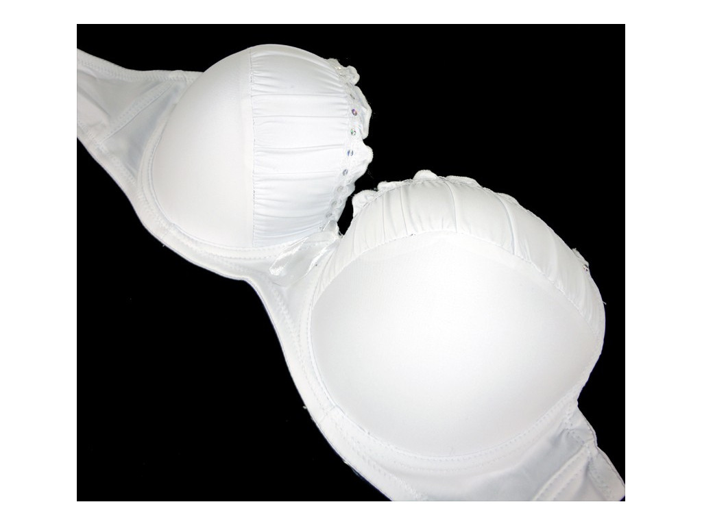 SOUTIEN-GORGE À MODELER EN PAILLETTES BLANCHES - 2