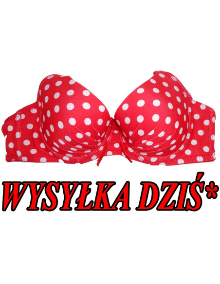 BIUSTONOSZ CZERWONY PROFILOWANY GROCHY - 1