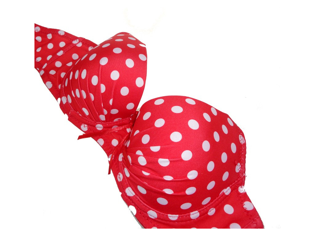 ROTER BH mit Tupfen - 2