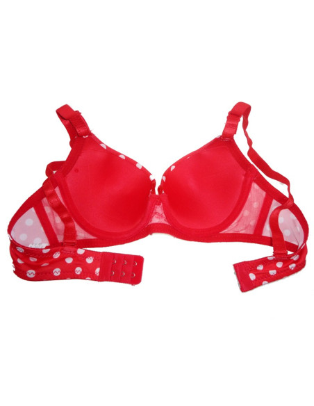 SOUTIEN-GORGE EN FORME DE POIS ROUGE - 3