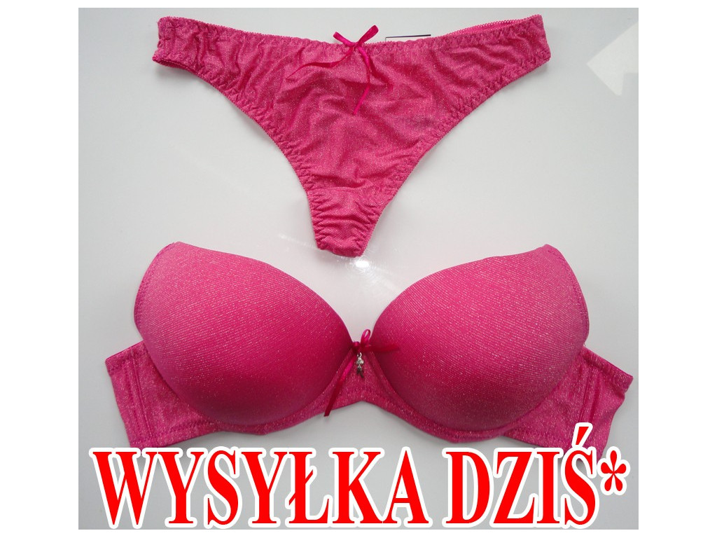 KOMPLET BIELIZNY BIAŁY GŁADKI BŁYSZCZĄCY