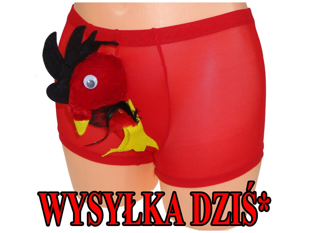 CULOTTE D'HOMME RIDICULE SUCEUR DE BITE ROUGE DE BOXEUR - 1