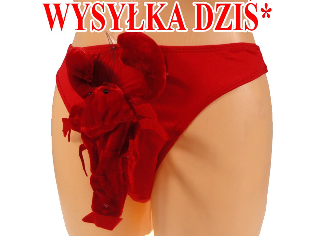 ZÁBAVNÉ KALHOTY PÁNSKE STRUNY RACZEK RAK ČERVENÉ - 1