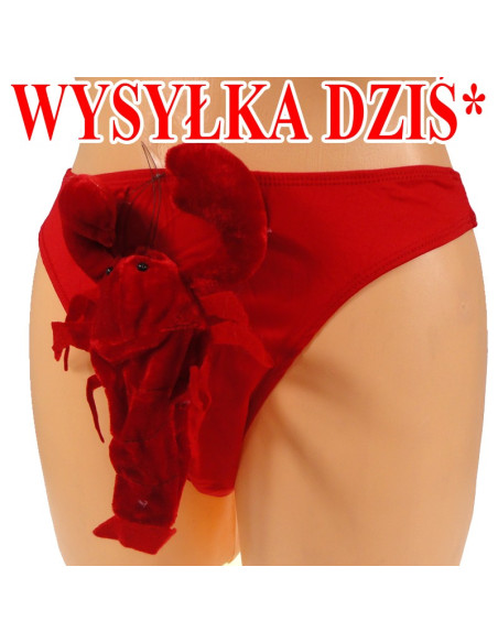 ZÁBAVNÉ KALHOTY PÁNSKE STRUNY RACZEK RAK ČERVENÉ - 1