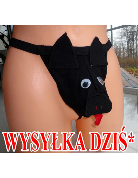FUNNY THONG MEN'S PANTIES PIGLET  - 1
