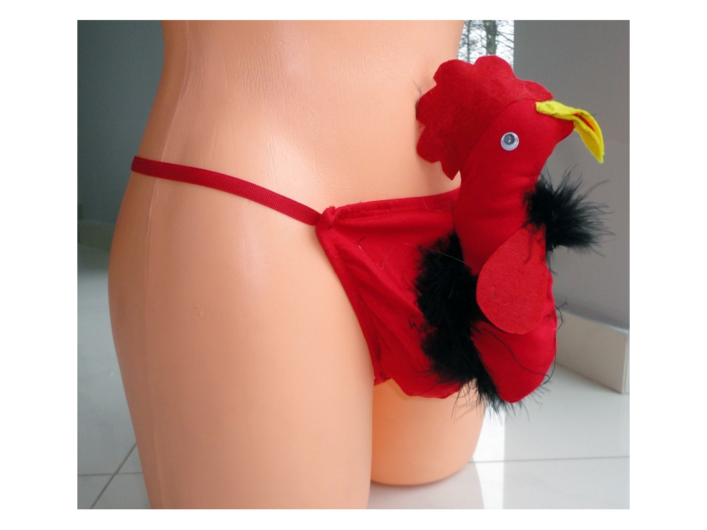 FUNNY COCKSUCKER'S PANTIES CORN THONG - 1