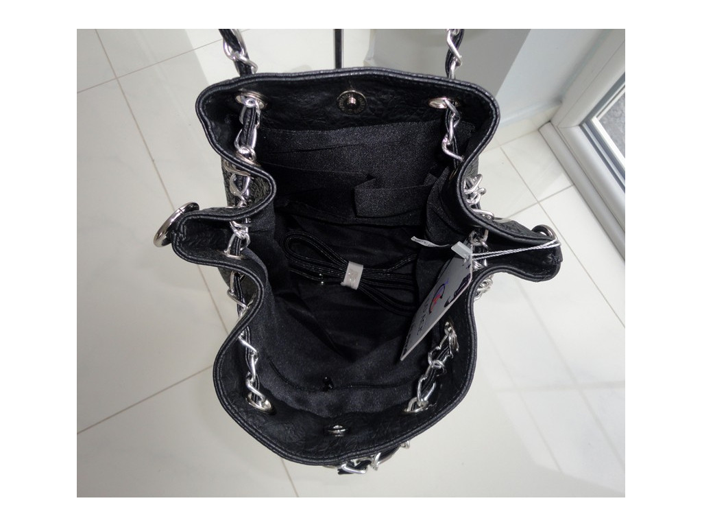 BLACK BAG SILVER CHAIN - 3