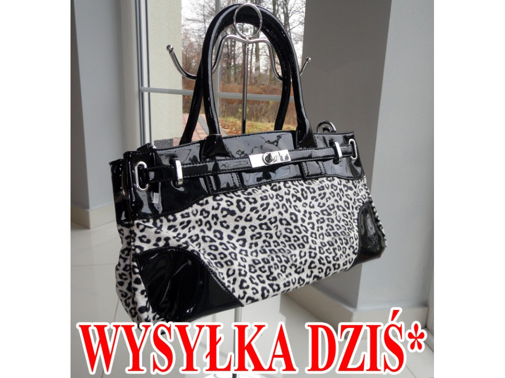 LAKOVANÁ BÍLÁ ČERNÁ KAPSA - 1