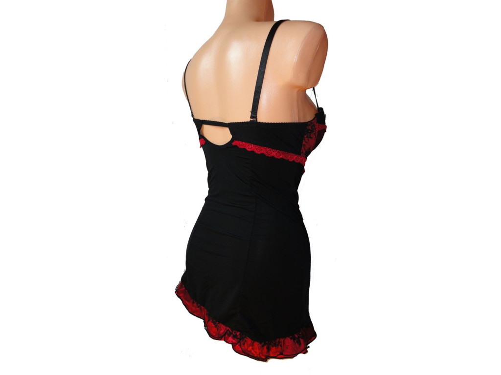 PUSH-UP-NACHTHEMD MODELL ROT - 2