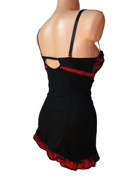 PUSH-UP-NACHTHEMD MODELL ROT - 2