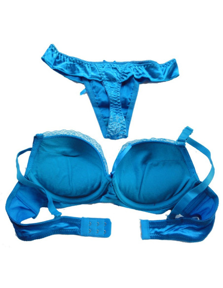 SET LUPĂ SATIN ALBASTRU - 3