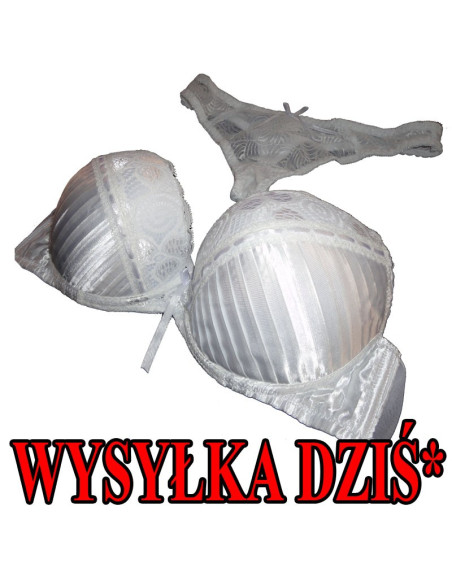 BIELE ŠNÚRKY SATINOVÉ SPODNÉ PRÁDLO - 1