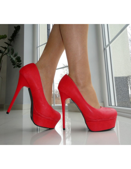 AUGSTIE STILETTOS MATĒTI SARKANI  - 3