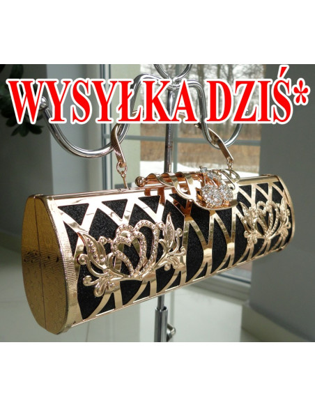 EVENING BAG BLACK GOLD ACCESSORIES - 1