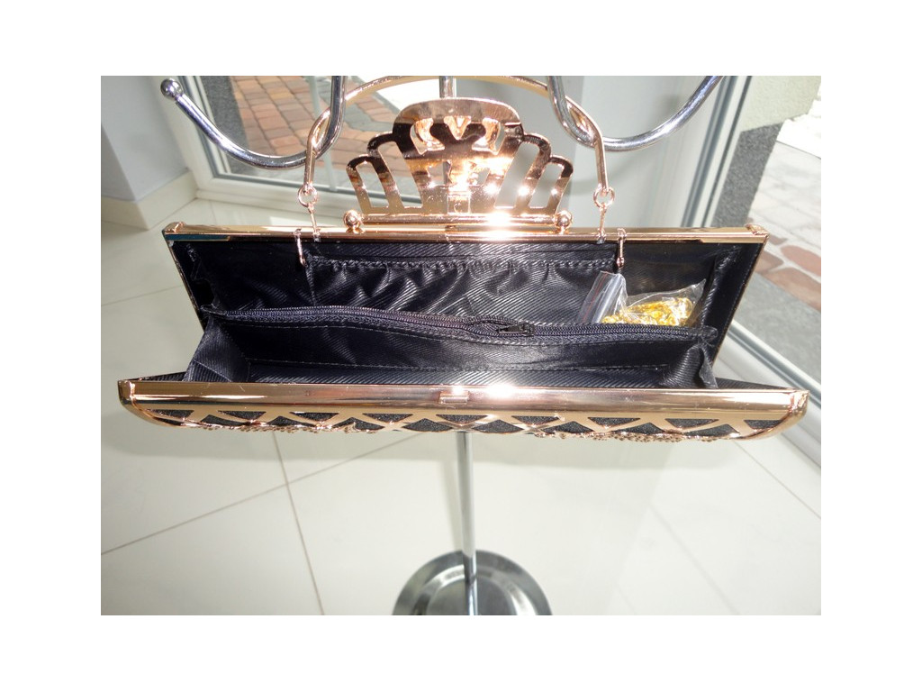 ABENDTASCHE SCHWARZGOLDENE ACCESSOIRES - 5