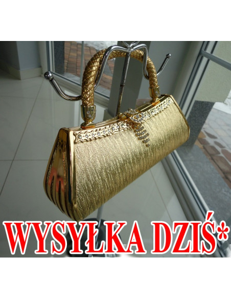 TOREBKA WIECZOROWA ZŁOTA CEKINY PREZENT