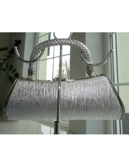 ABENDTASCHE SILBERNE SÜßE PAILLETTEN  - 3