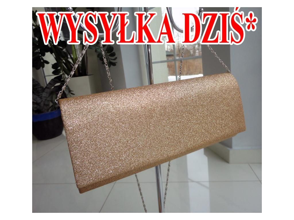 TOREBKA WIECZOROWA ZŁOTA KOPERTÓWKA