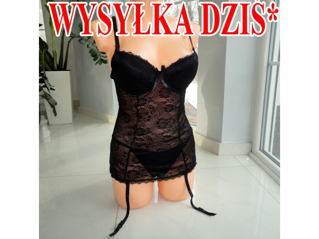 GORSET SEXY CZARNY DO BIODER