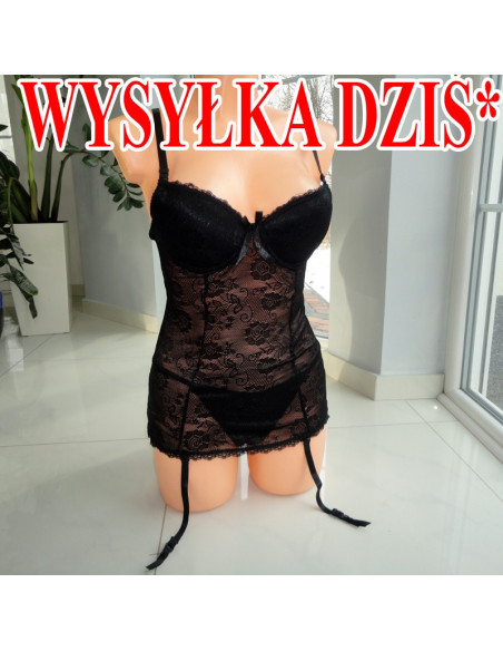 GORSET SEXY CZARNY DO BIODER