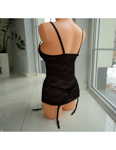 GORSET SEXY CZARNY DO BIODER
