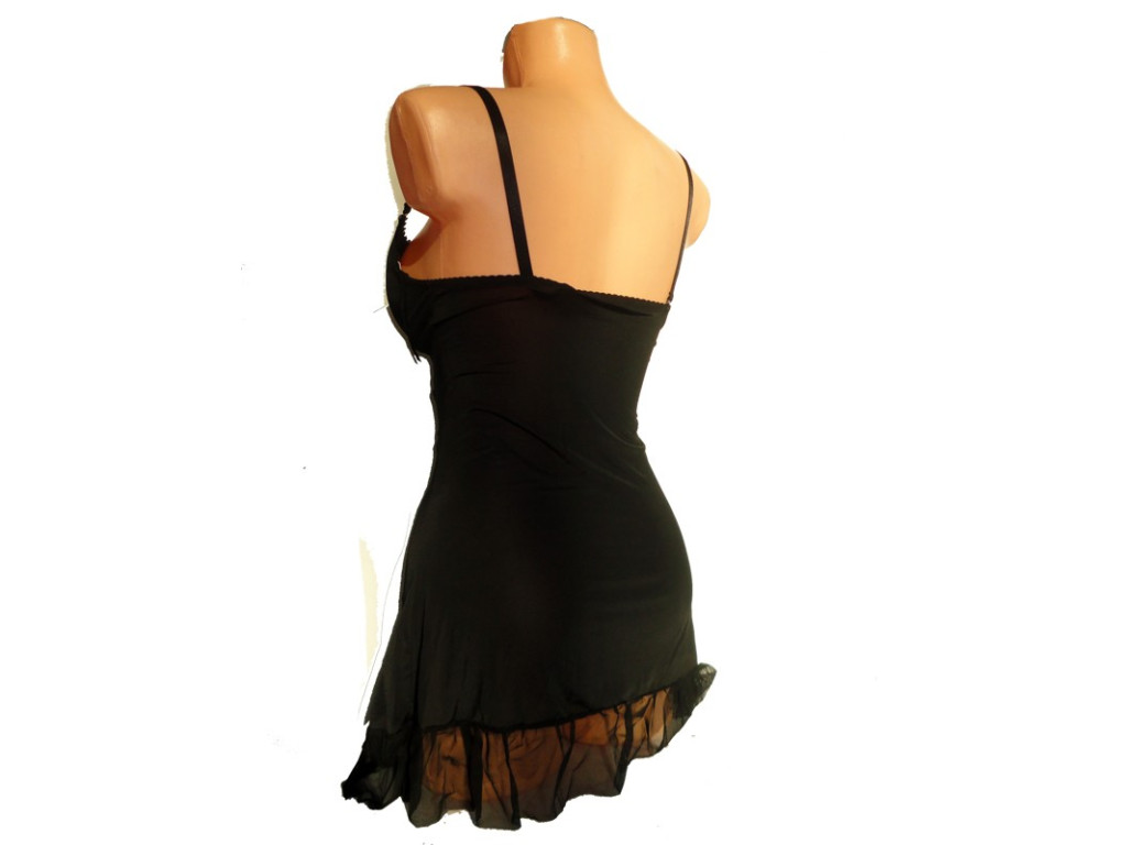 BEIGE RIBBONS SATIN T-SHIRT - 3