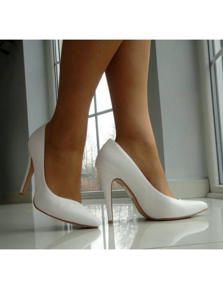 HIGH PINS HIGH BOOTS WHITE MATT WEDDING - 1