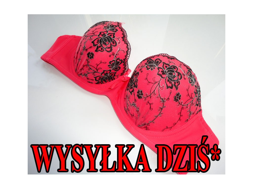 BIUSTONOSZ KORALOWY KORNOKOWY PUSH UP