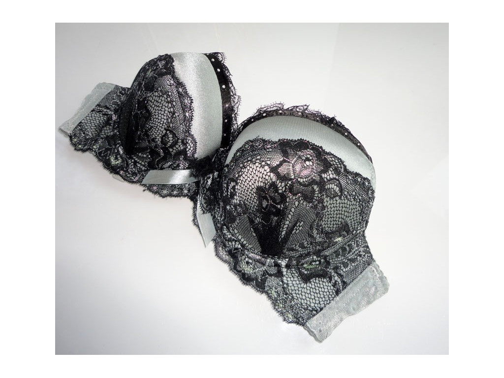 PUSH UP GRAPHITE BRA - 2