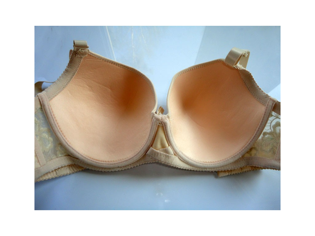 SMOOTH BEIGE ECRU BRA WITH MAXI LACE - 3