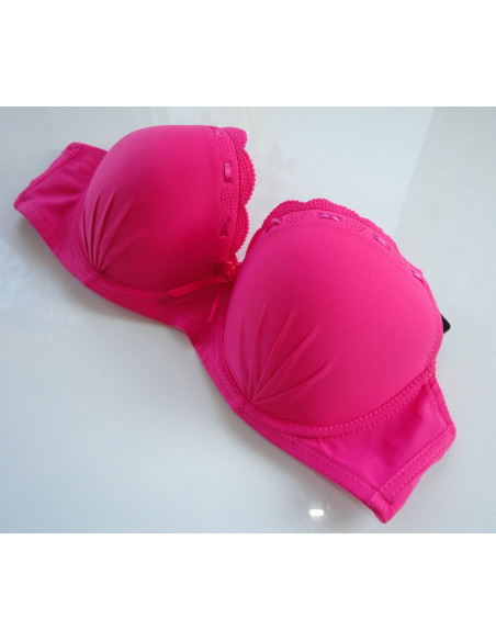 SMOOTH PINK MODELLING BRA - 2