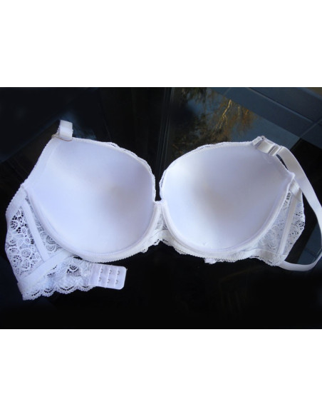 SUTIEN ALB CU DANTELA MAXI - 3