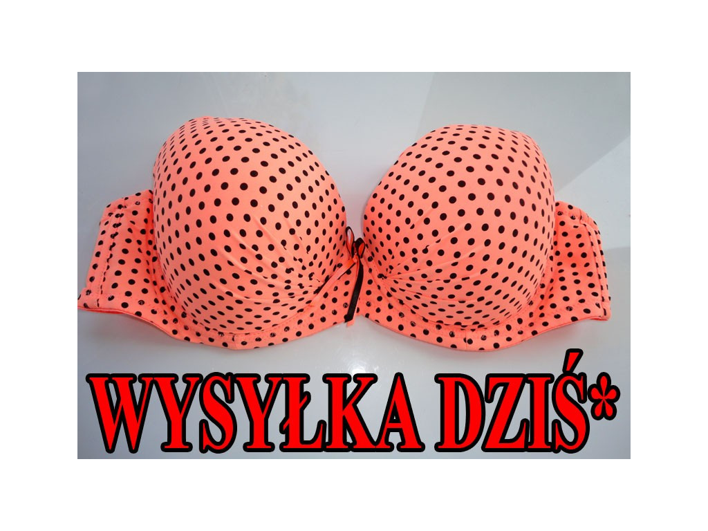 BIUSTONOSZ KORALOWY NEONOWY GROCHY