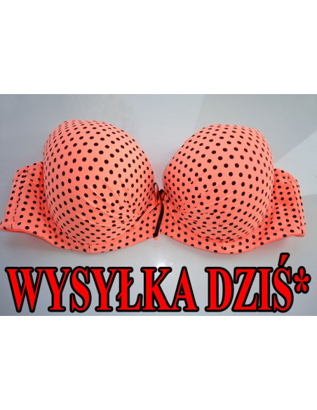 BIUSTONOSZ KORALOWY NEONOWY GROCHY