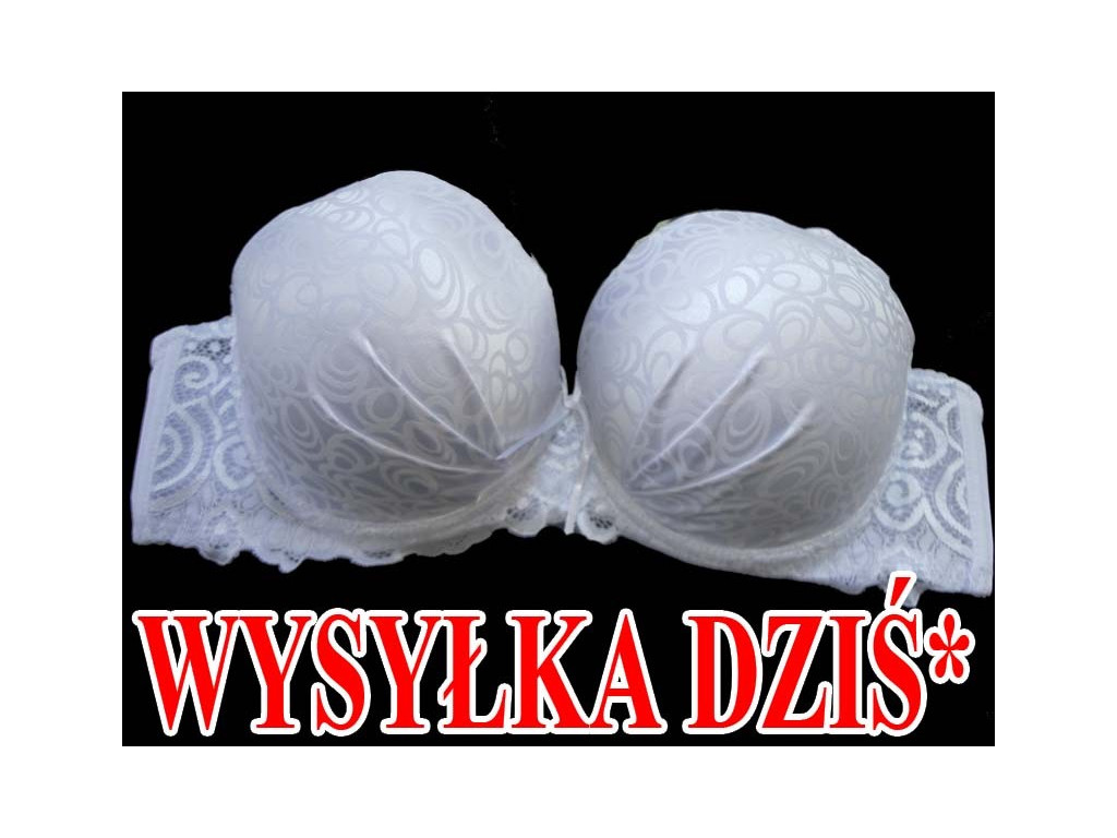 WHITE SATIN BRA MAGNIFYING - 1