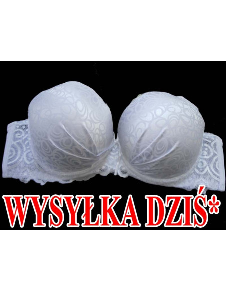 FEHÉR nagyító szatén melltartó - 1