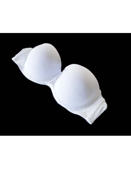 SMOOTH WHITE BARDOT BRA - 2