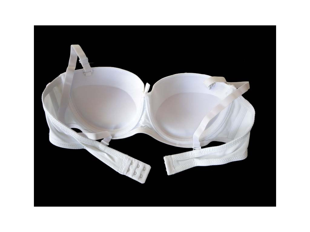 SMOOTH WHITE BARDOT BRA - 3