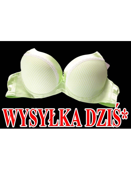 BIUSTONOSZ ZIELONY KRATKA