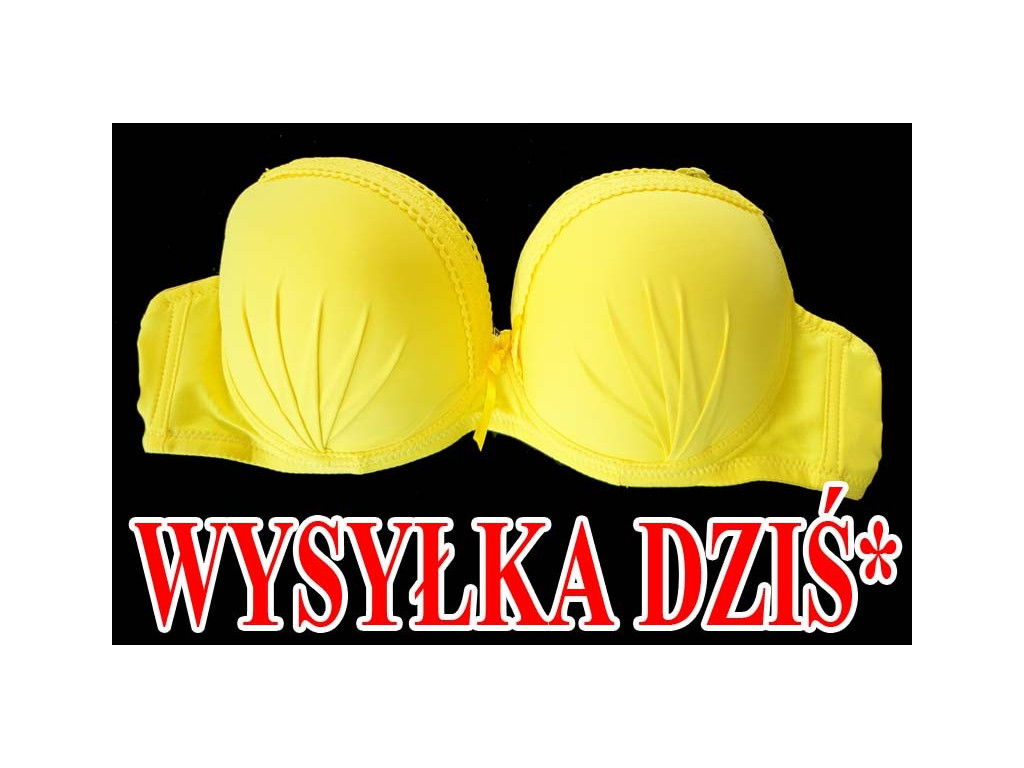 BIUSTONOSZ ZOLTY GŁADKI