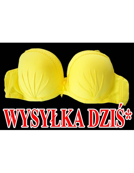 BIUSTONOSZ ZOLTY GŁADKI