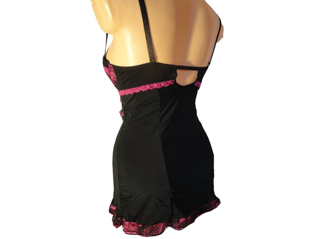 CHEMISE DE NUIT T-SHIRT À MOTIF ROSE - 3