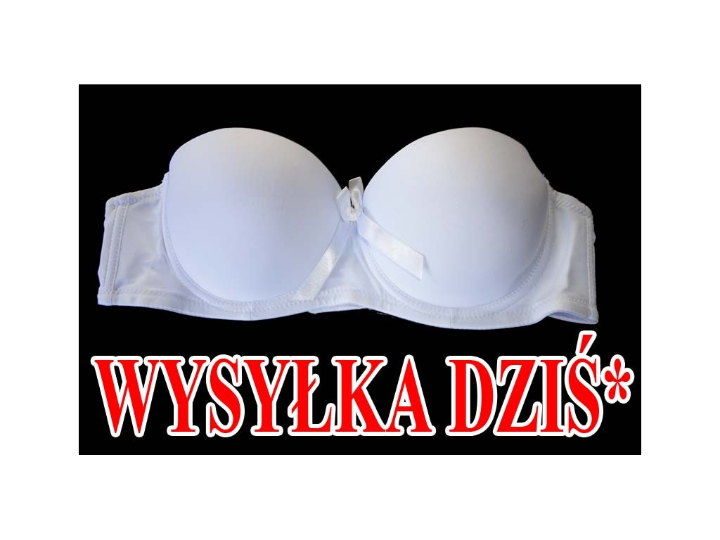 BIUSTONOSZ BIAŁY GŁADKI