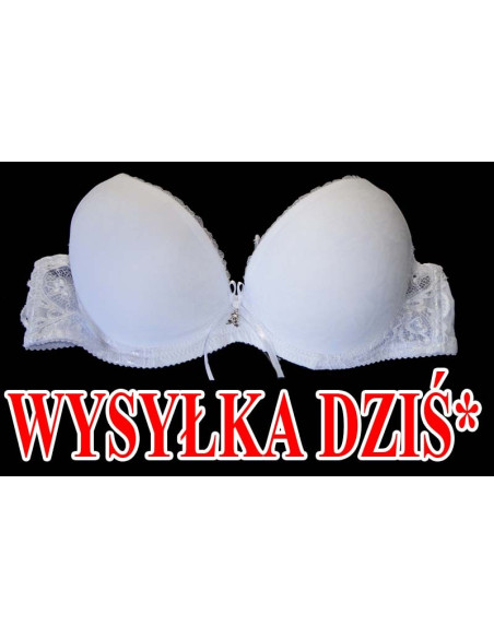 BIUSTONOSZ BIAŁY GŁADKI