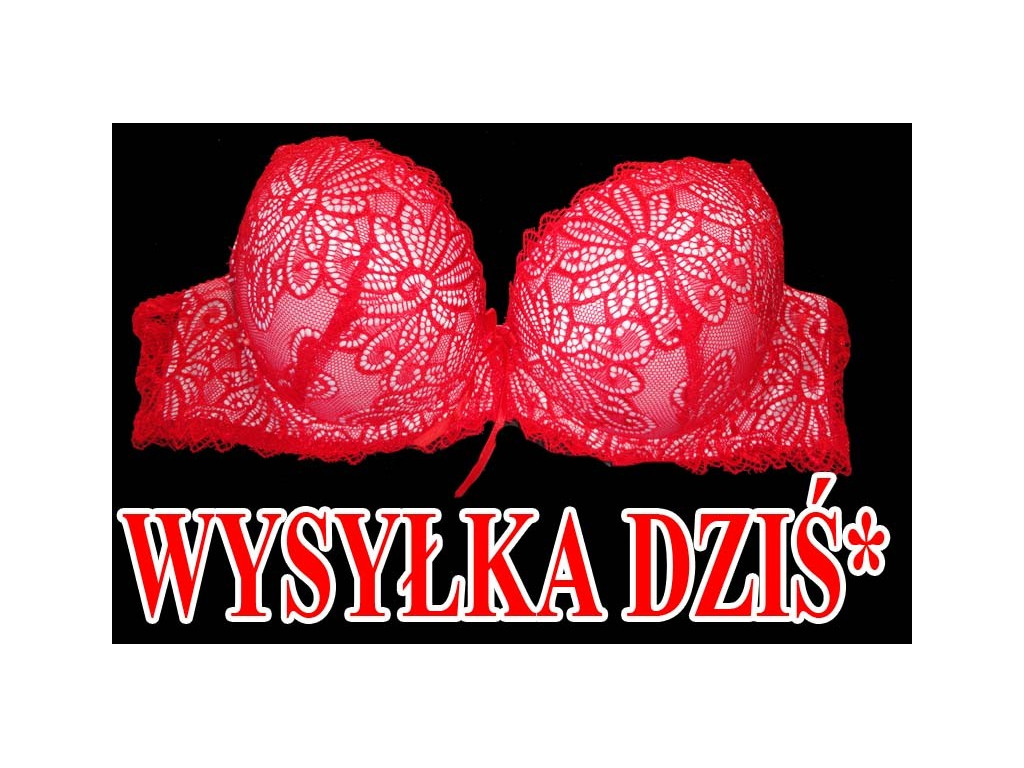 BIUSTONOSZ CZERWONY WZOREK SLICZNY