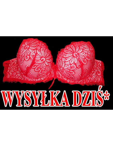 BIUSTONOSZ CZERWONY WZOREK SLICZNY