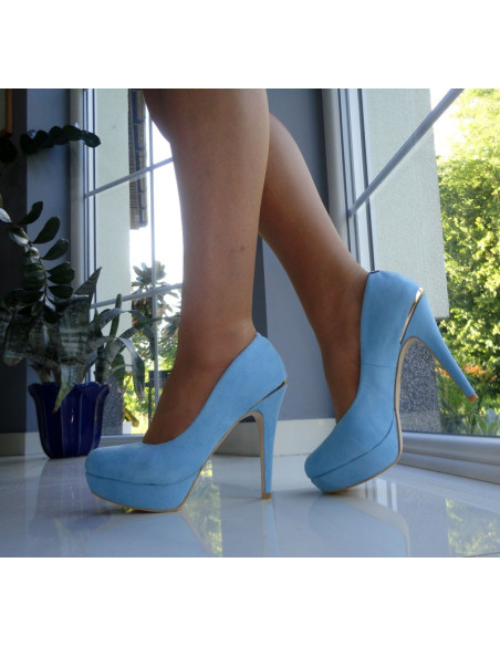 PLATFORMAS STILETTOS ZILAS BUTY BLUE - 2