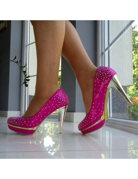 PINK PLATFORM PINS LOW ZIRCONIA - 3