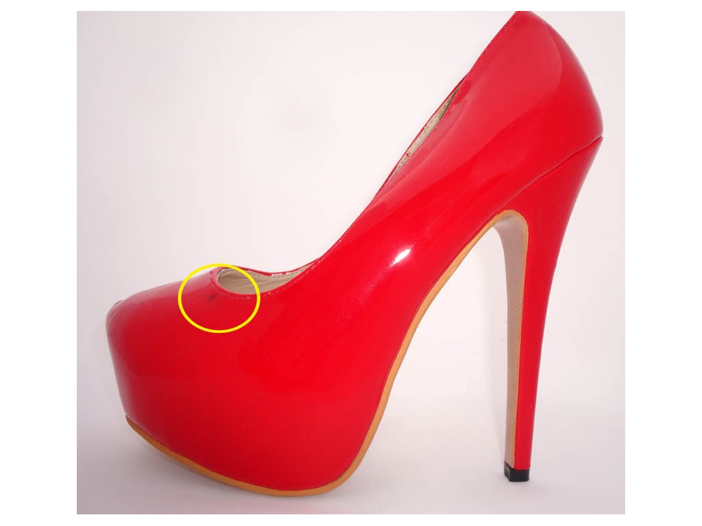 RED HEELS VARNISH PLATFORM HIGH